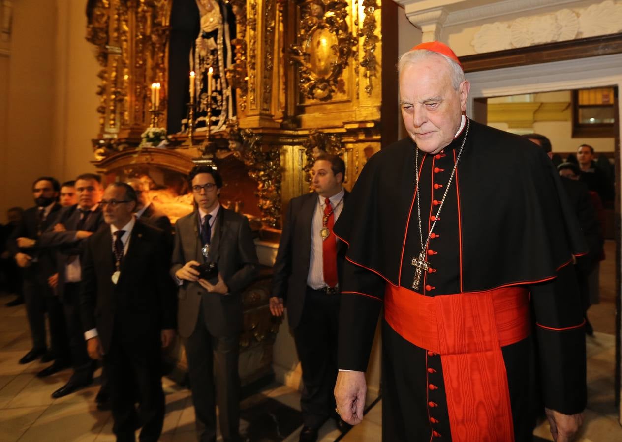 Carlos Amigo pronuncia el pregón de la Semana Santa de la cofradía de Nuestro Padre Jesús Nazareno