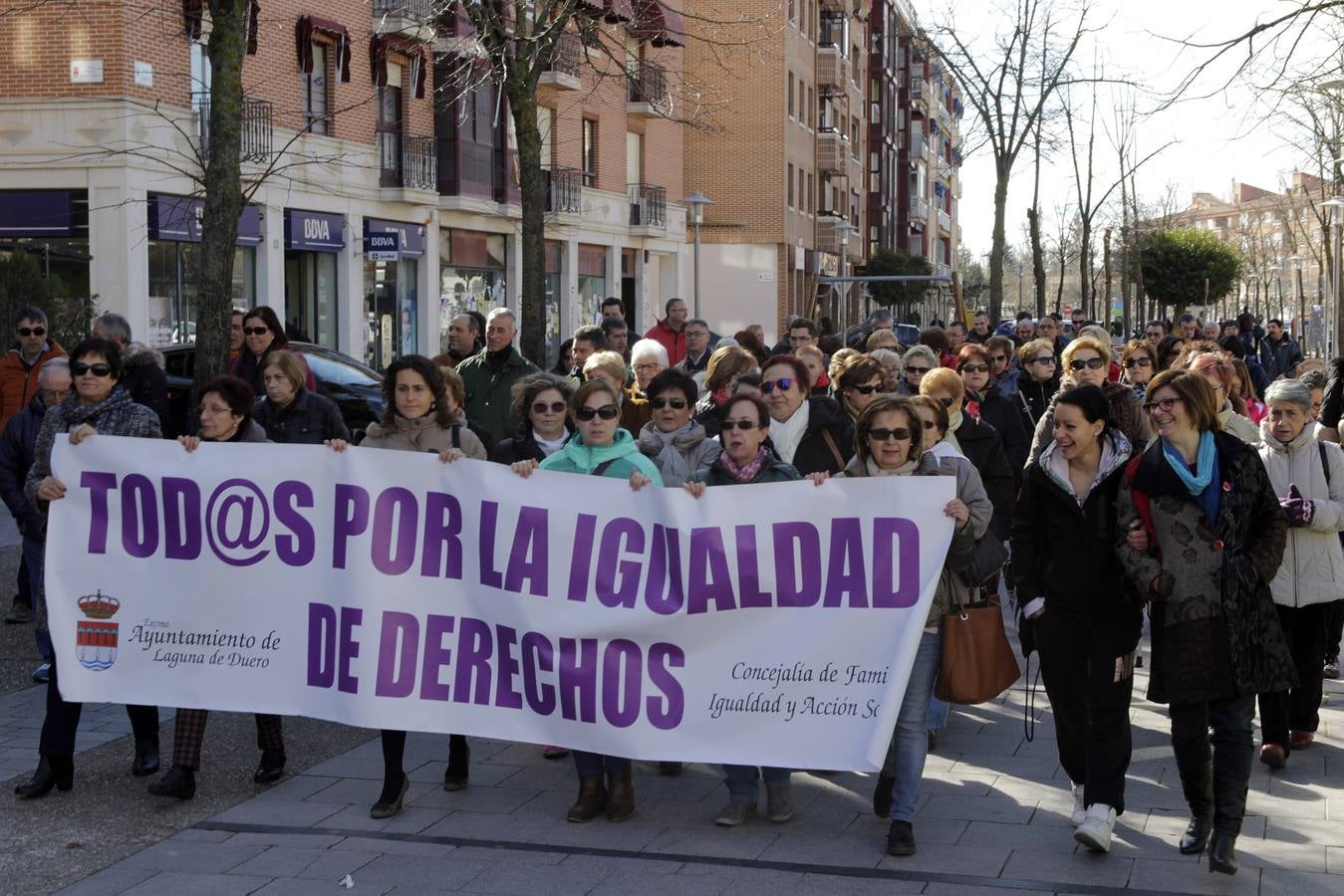 Acto reivindicativo en Laguna de Duero.