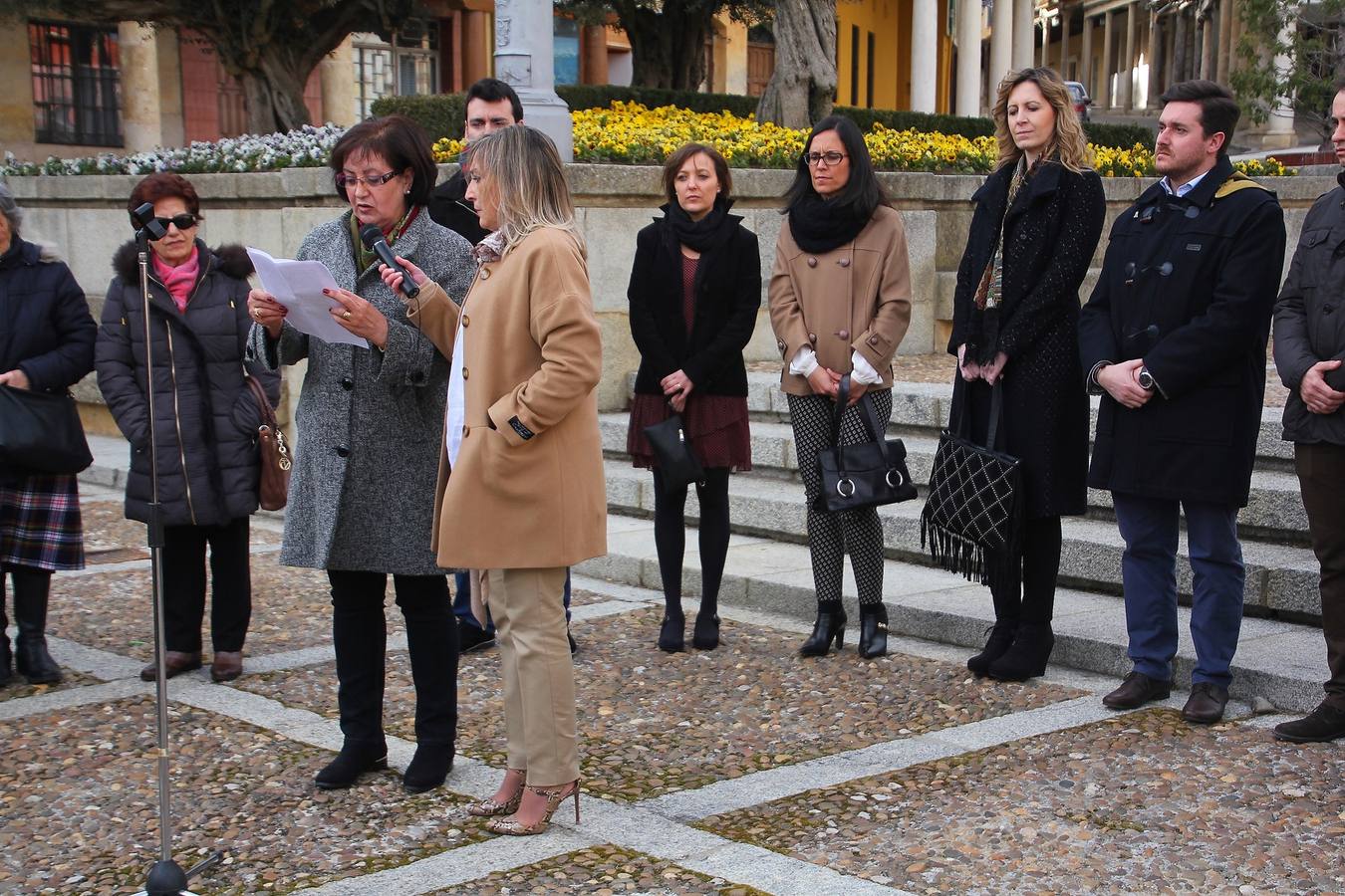 Lectura del manifiesto en Medina de Rioseco.