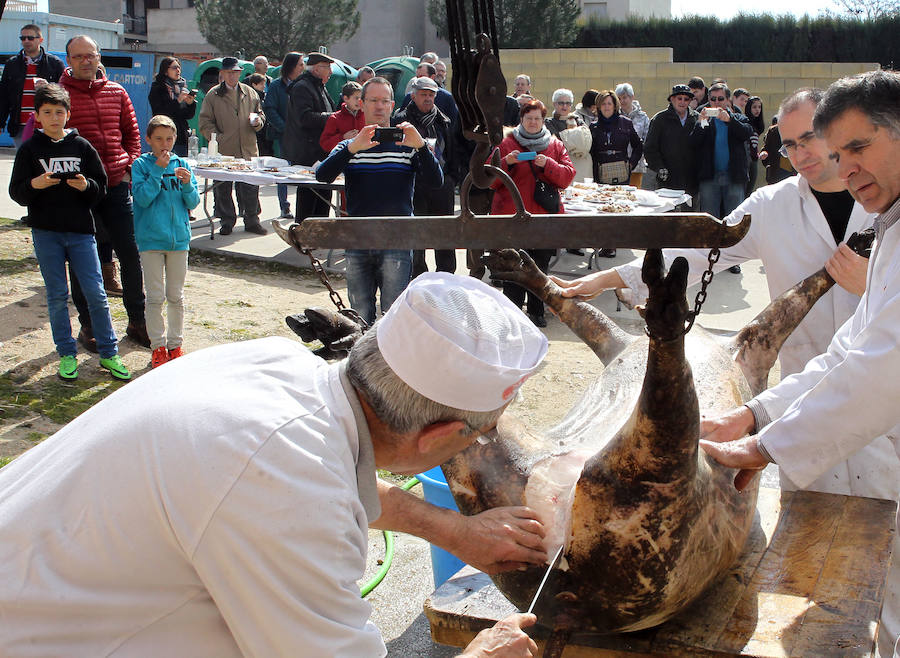 Matanza del cerdo mangalica en Carbonero el Mayor (Segovia)