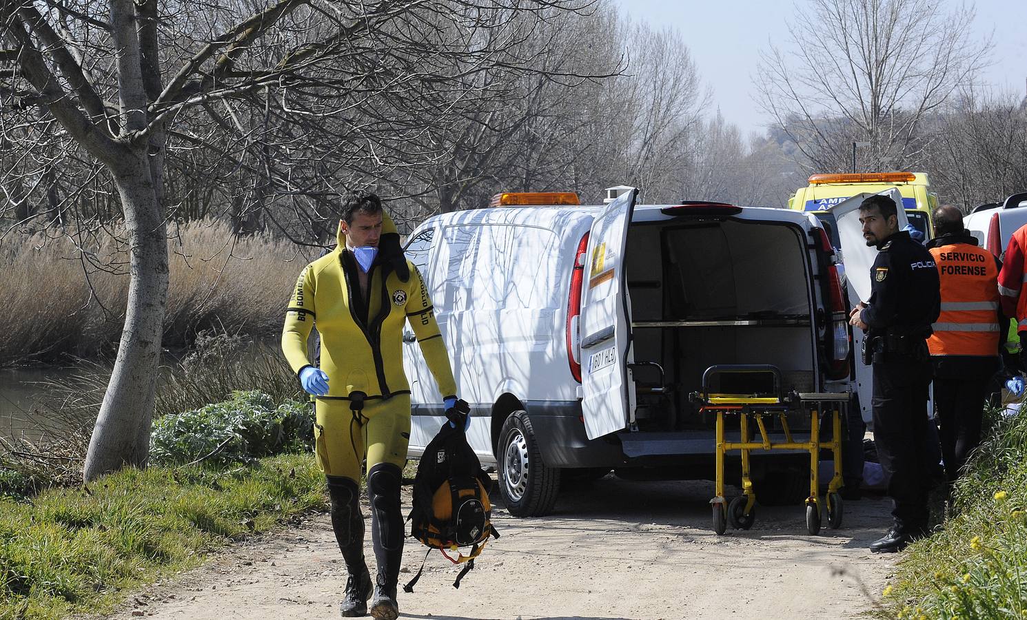Hallan el cadáver de un varón en el Canal de Castilla