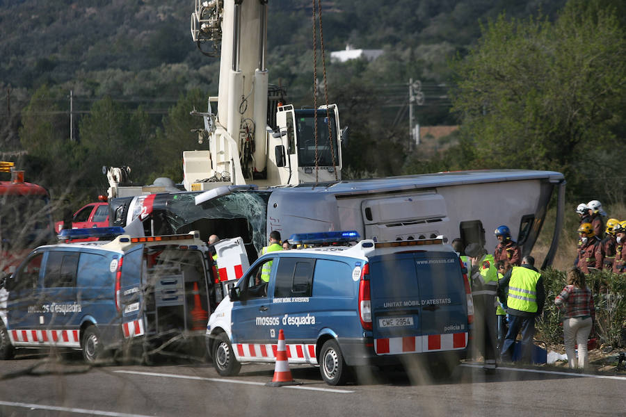 Accidente de autobús en Tarragona