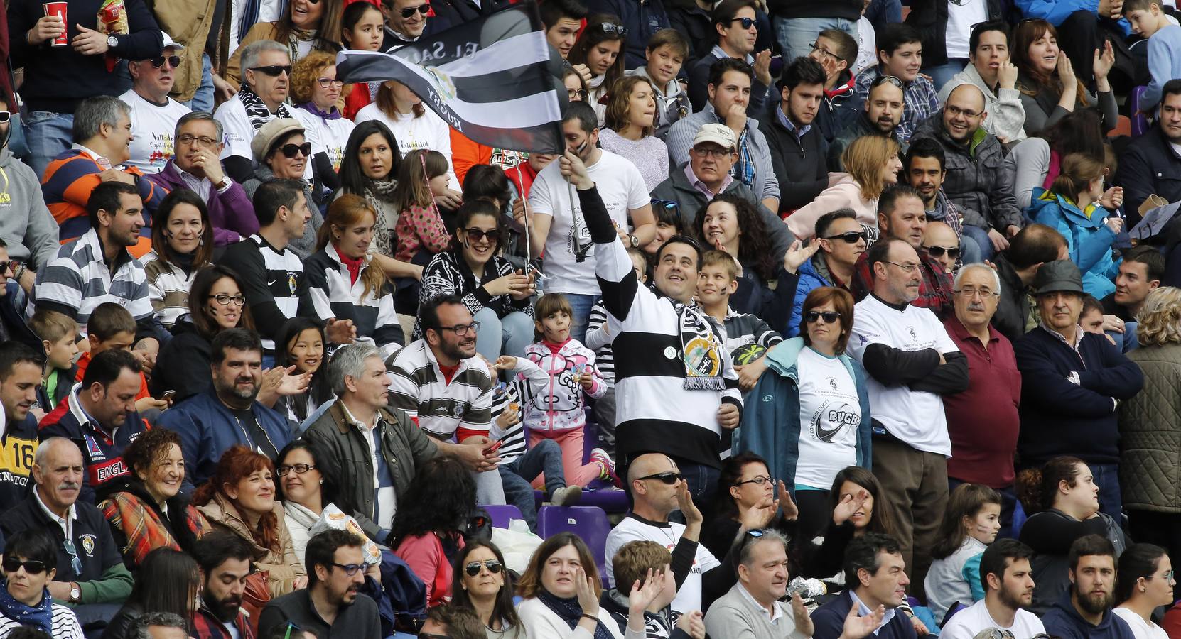 La afición vallisoletana disfruta en la final de la Copa del Rey de rugby