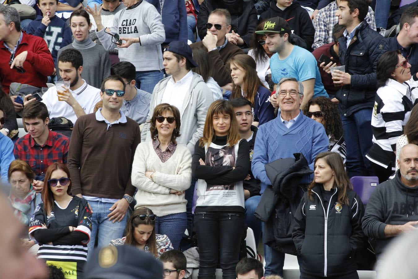 La afición vallisoletana disfruta en la final de la Copa del Rey de rugby