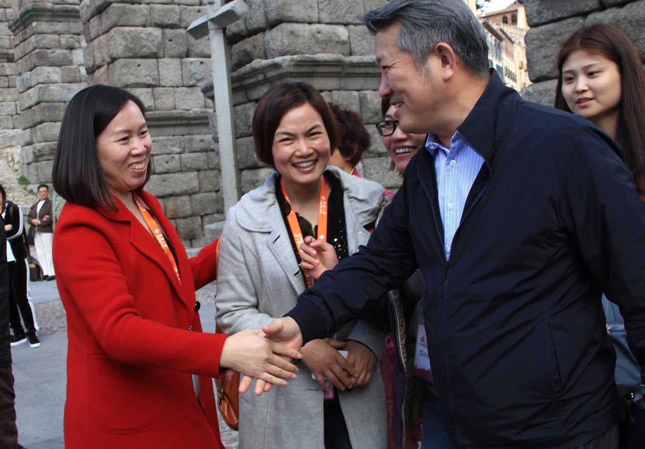 Un empresario chino visita Segovia junto a 700 directivos de sus empresas