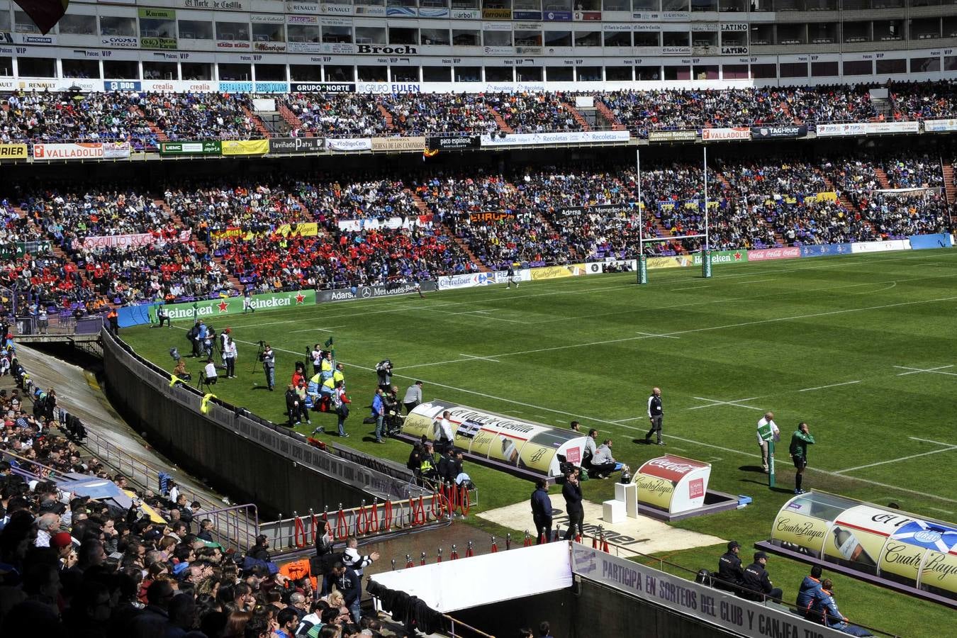 Primeras celebraciones de la Copa del Rey de rugby en la &#039;Fan Zone&#039;