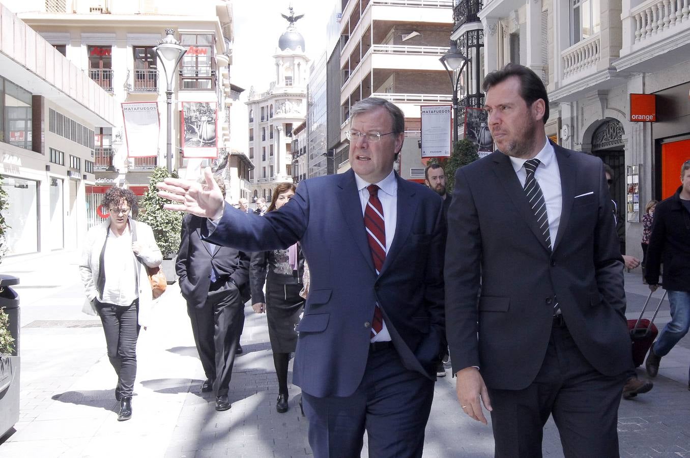 El alcalde de León, Antonio Silván, visita Valladolid