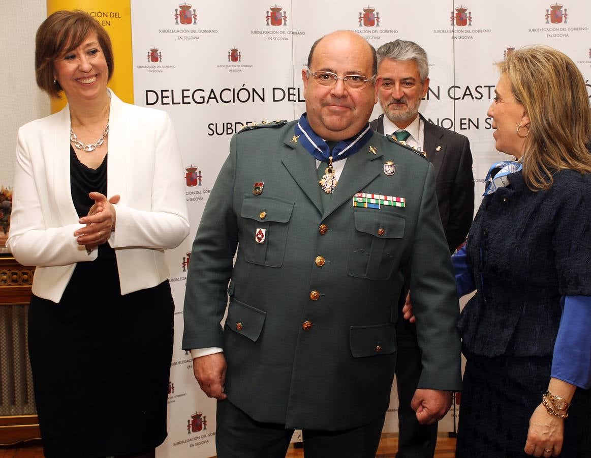 Entrega de distinciones a miembros de los cuerpos de Seguridad de Segovia