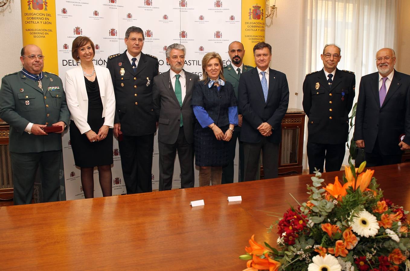Entrega de distinciones a miembros de los cuerpos de Seguridad de Segovia