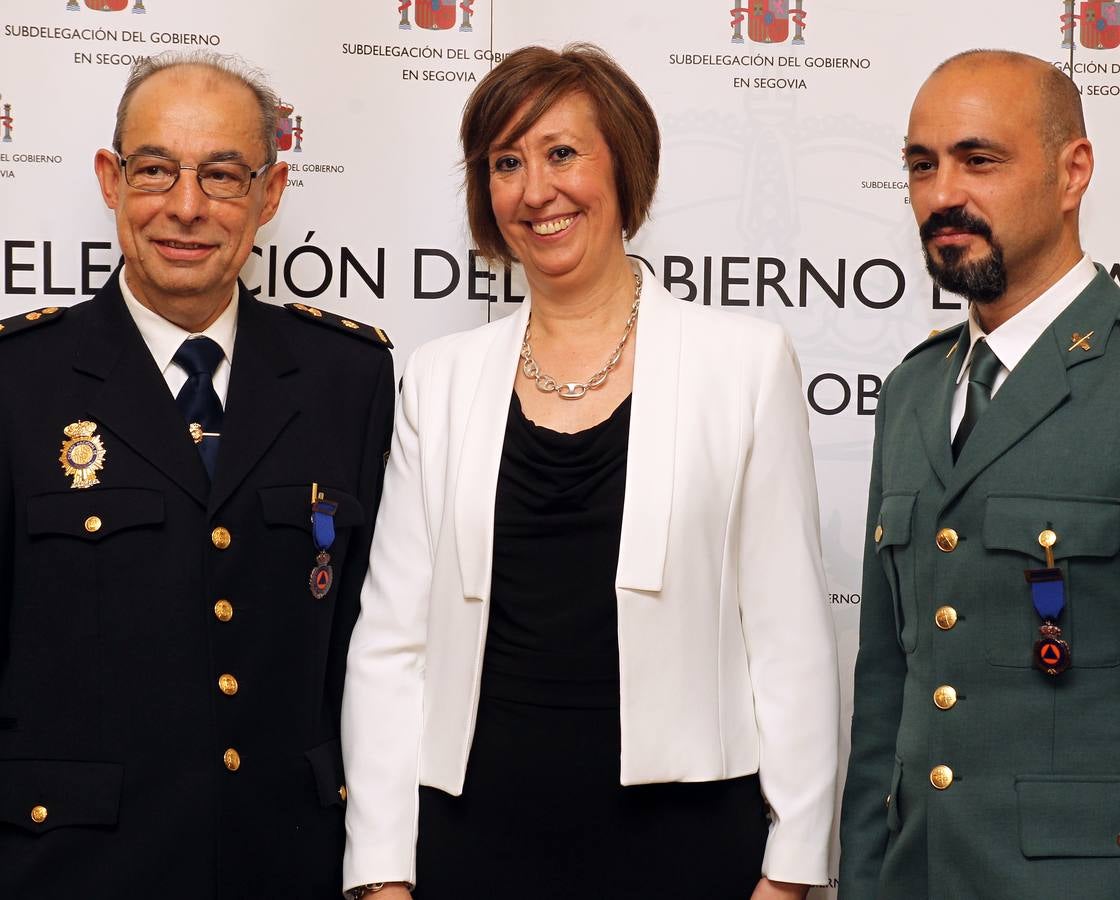 Entrega de distinciones a miembros de los cuerpos de Seguridad de Segovia