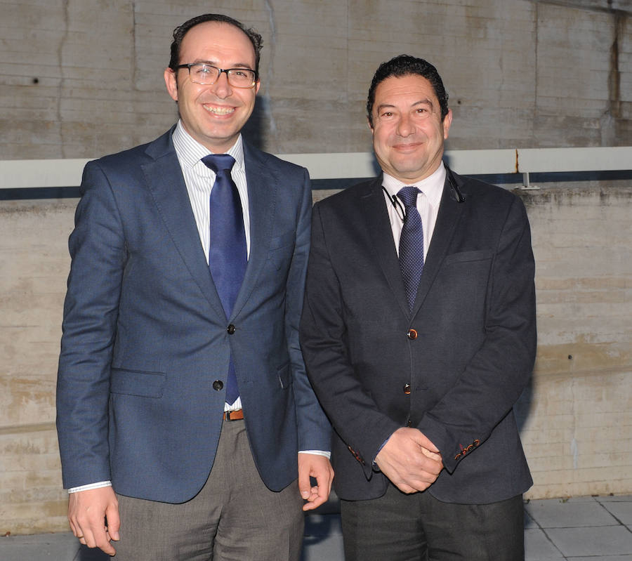 Víctor Alonso, vicepresidente de la Diputación de Valladolid, y el diputado Alberto Collantes.