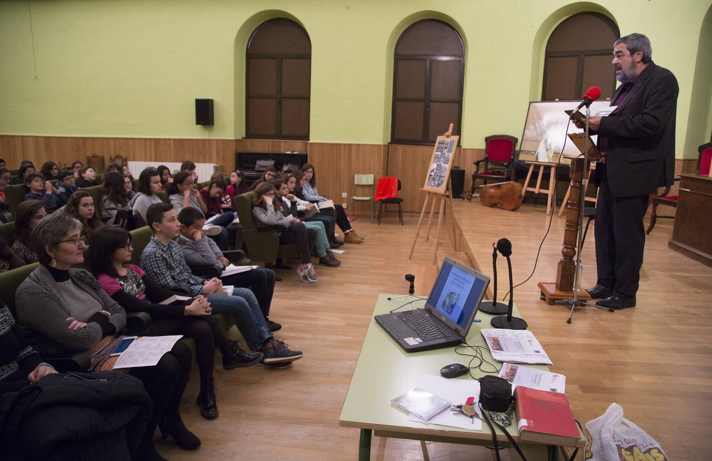 Lectura compartida de &#039;El Quijote&#039; en el instituto Zorrilla de Valladolid