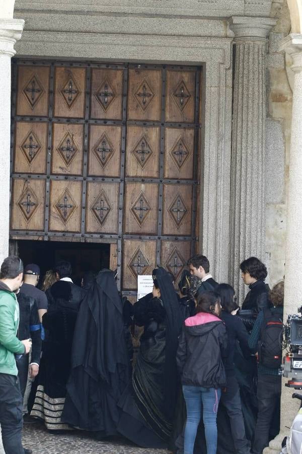 Segundo día de rodaje de la serie de televisión 'Still Star Crossed' en Salamanca