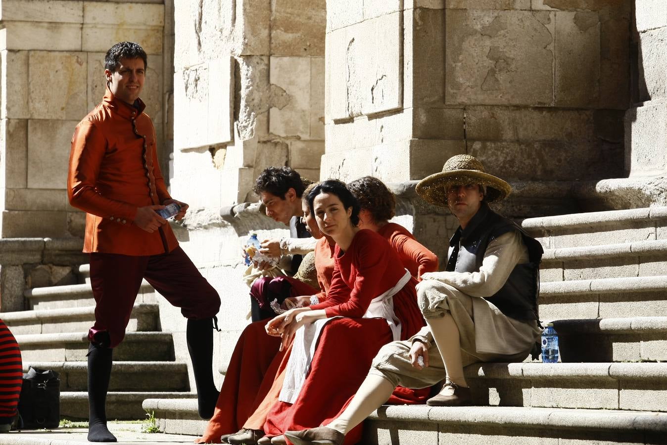 Segundo día de rodaje de la serie de televisión 'Still Star Crossed' en Salamanca