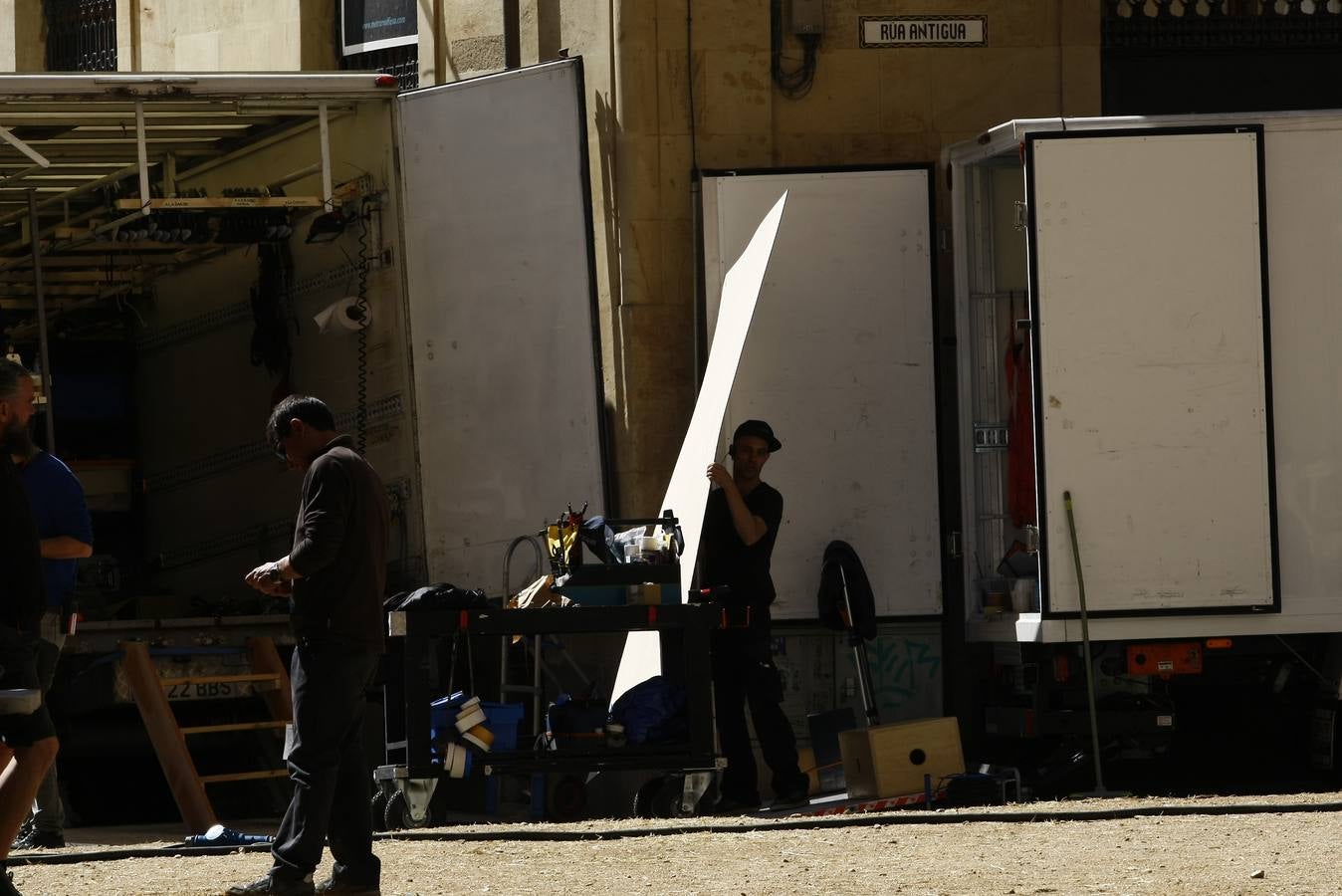 Segundo día de rodaje de la serie de televisión 'Still Star Crossed' en Salamanca