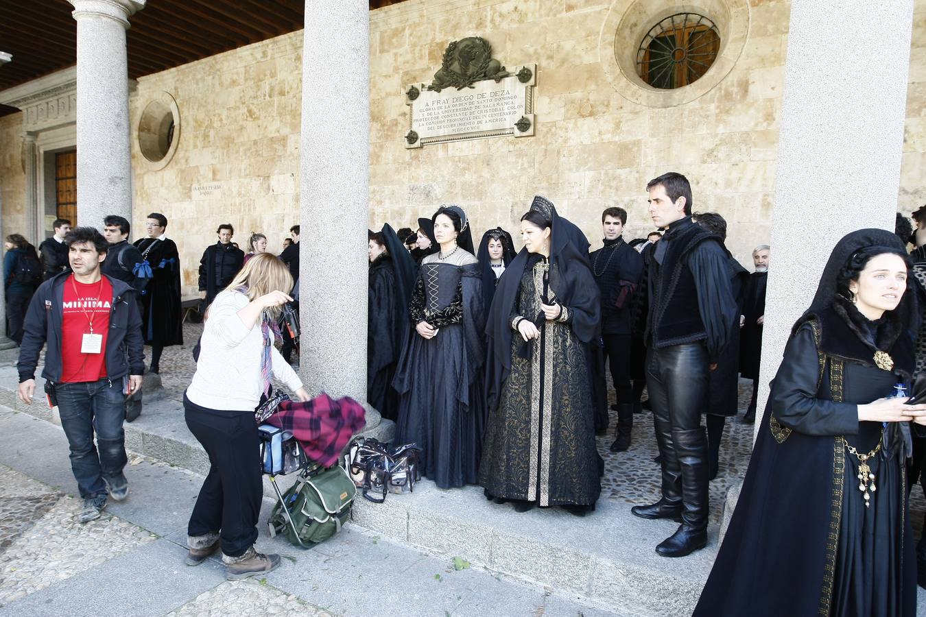 Segundo día de rodaje de la serie de televisión 'Still Star Crossed' en Salamanca