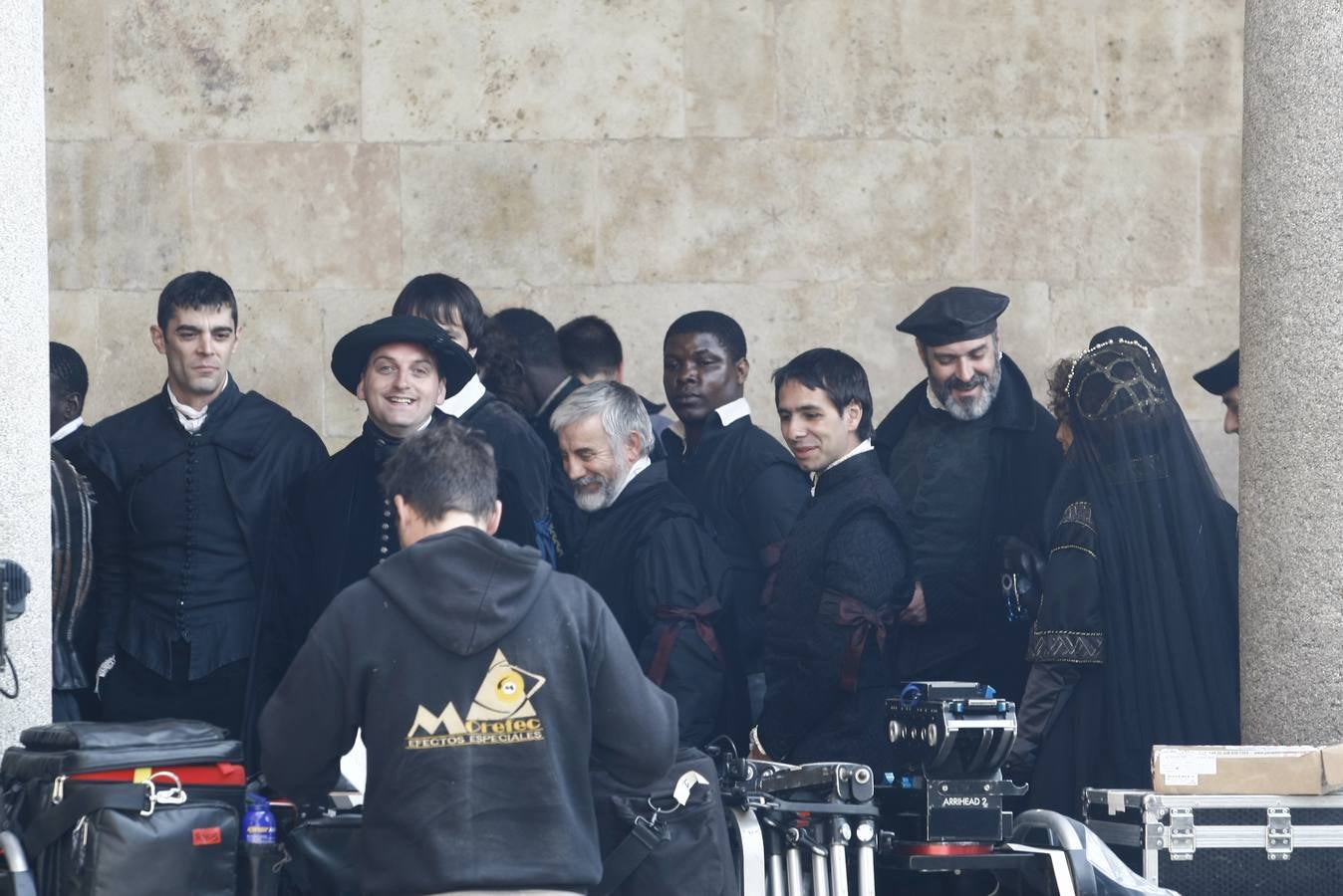 Segundo día de rodaje de la serie de televisión 'Still Star Crossed' en Salamanca