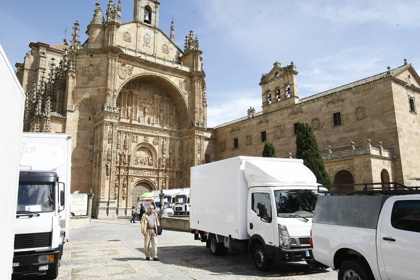 Segundo día de rodaje de la serie de televisión 'Still Star Crossed' en Salamanca