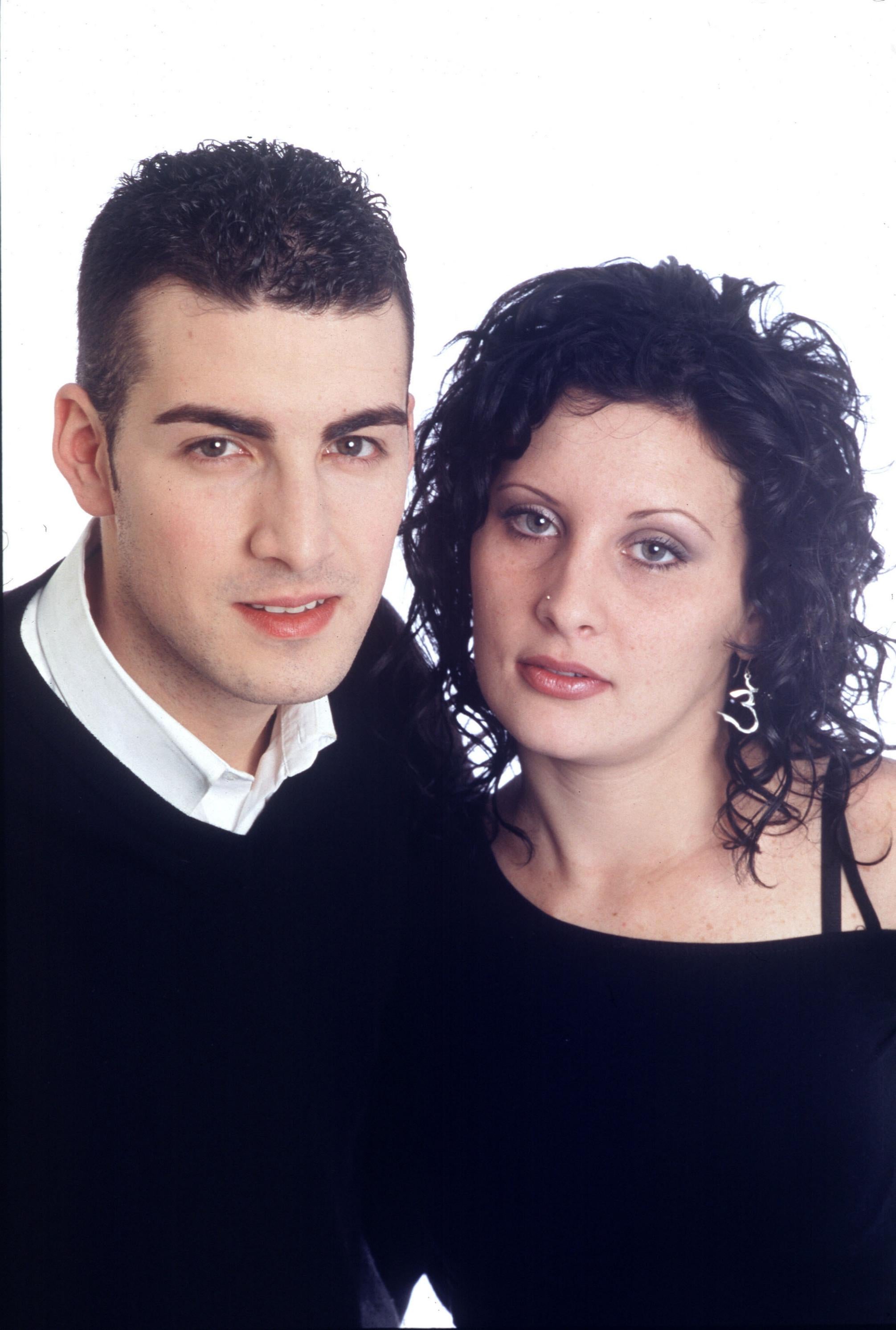 Carlos Menéndez y Susana Domínguez. Novios. El joven falleció en accidente de tráfico junto a su madre.