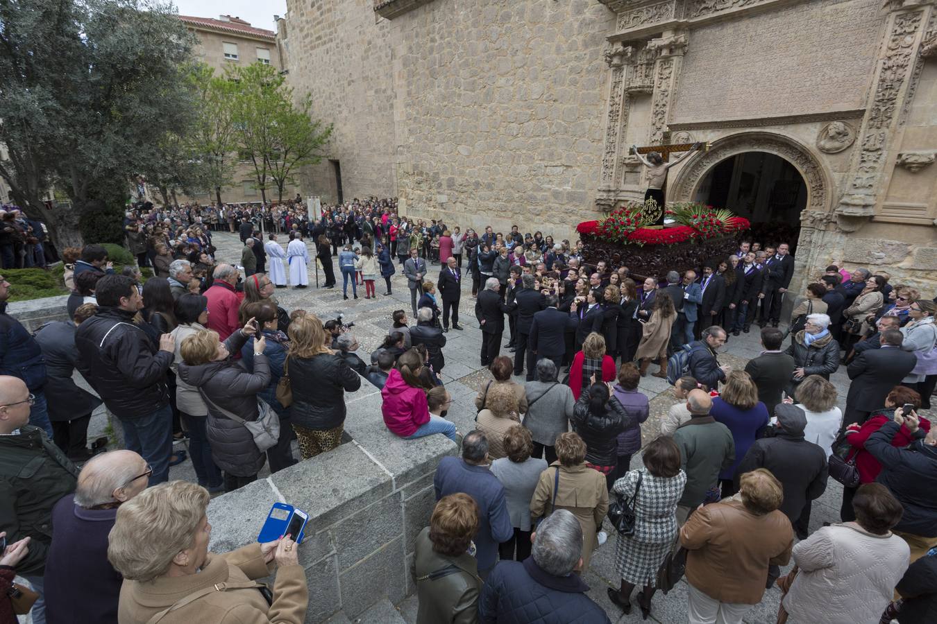 Procesión del Cristo de los Milagros celebrada en Salamanca