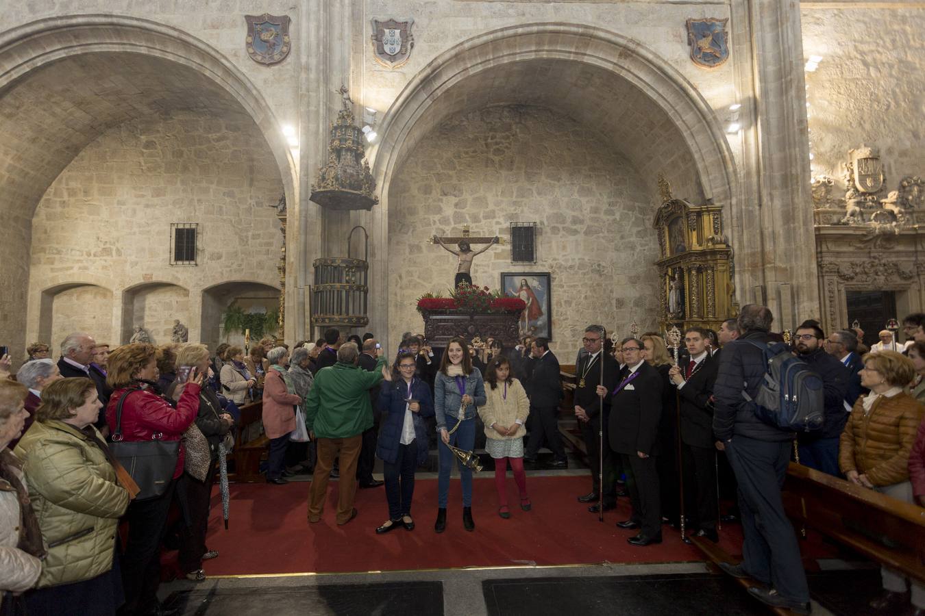 Procesión del Cristo de los Milagros celebrada en Salamanca