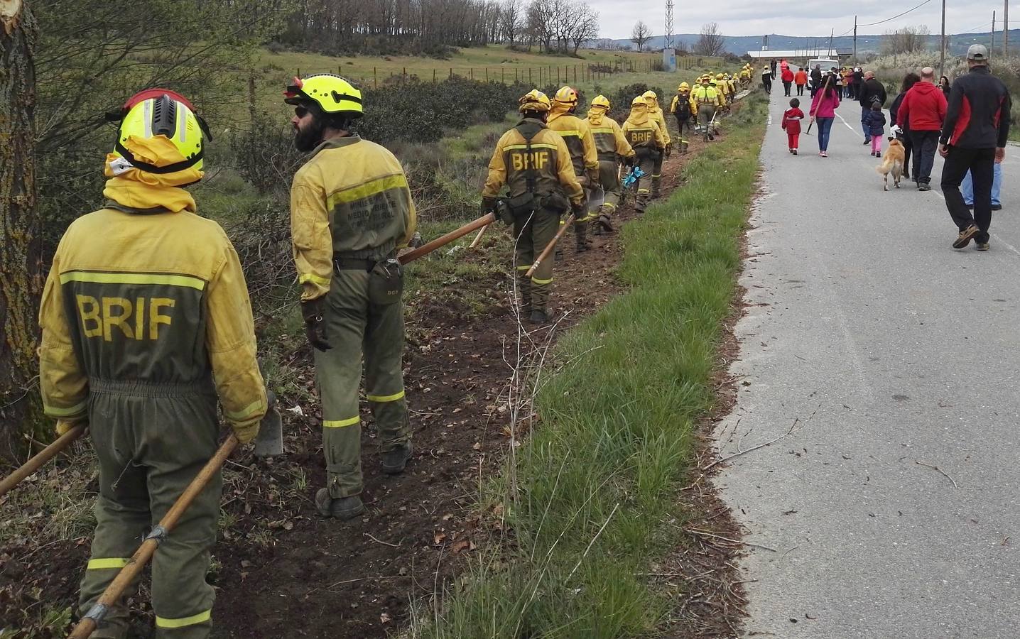 I Encuentro Nacional de Bomberos Forestales celebrado  en San Rafael y El Espinar (Segovia)