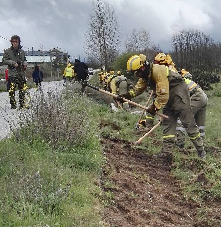 I Encuentro Nacional de Bomberos Forestales celebrado  en San Rafael y El Espinar (Segovia)