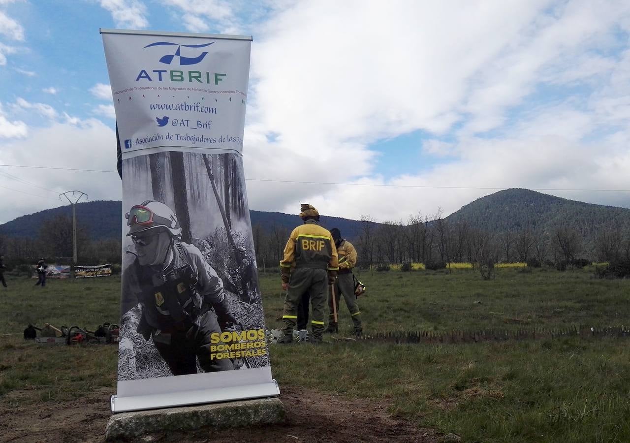 I Encuentro Nacional de Bomberos Forestales celebrado  en San Rafael y El Espinar (Segovia)