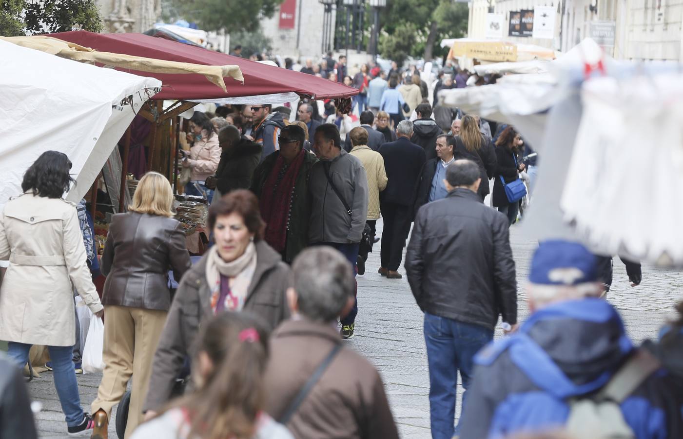 Mercado castellano de San Pedro Regalado en la plaza de San Pablo (1/2)