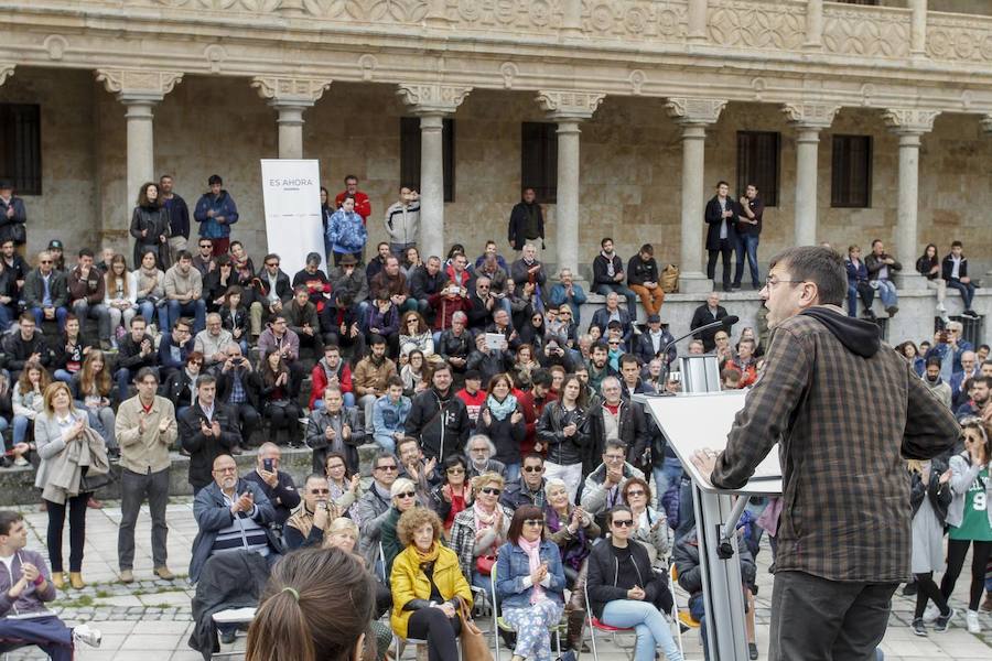 Juan Carlos Monedero inicia la precampaña en Salamanca