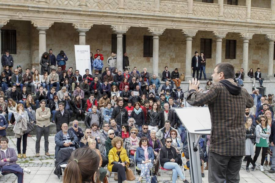 Juan Carlos Monedero inicia la precampaña en Salamanca