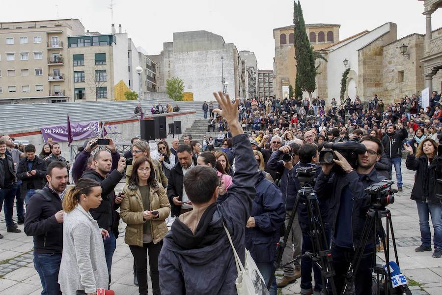 Juan Carlos Monedero inicia la precampaña en Salamanca