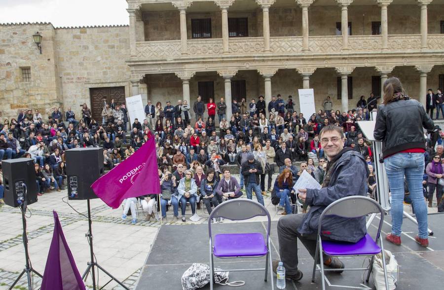 Juan Carlos Monedero inicia la precampaña en Salamanca