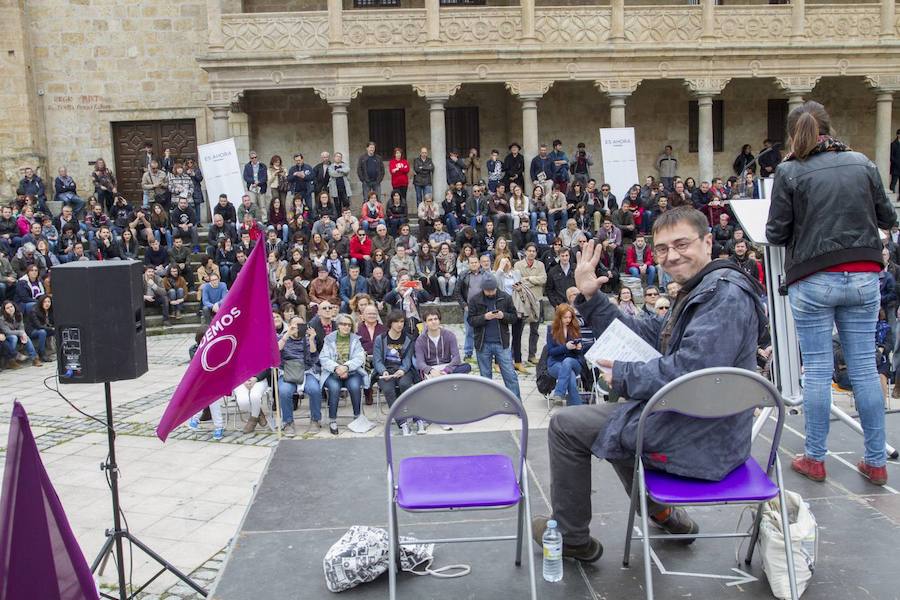 Juan Carlos Monedero inicia la precampaña en Salamanca