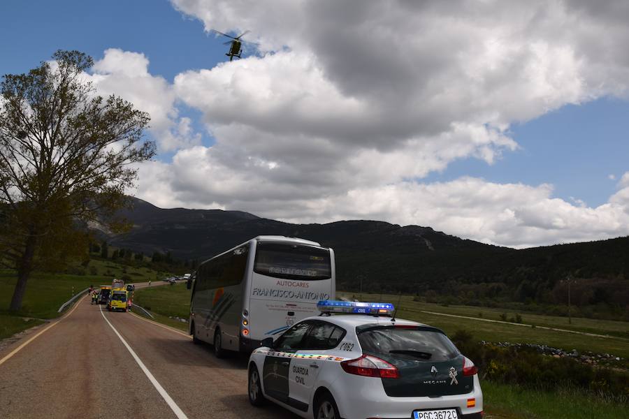 Accidente de un todoterreno entre Velilla y Guardo