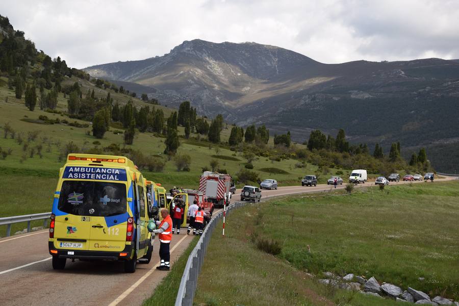 Accidente de un todoterreno entre Velilla y Guardo