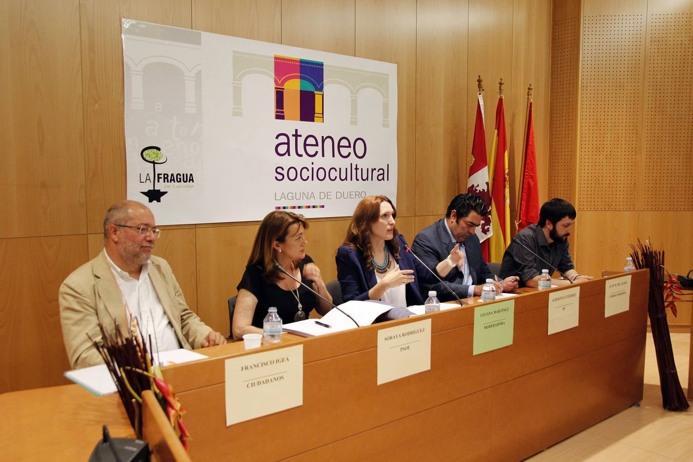 Los candidatos al Congreso por Valladolid participan en un debate en Laguna de Duero
