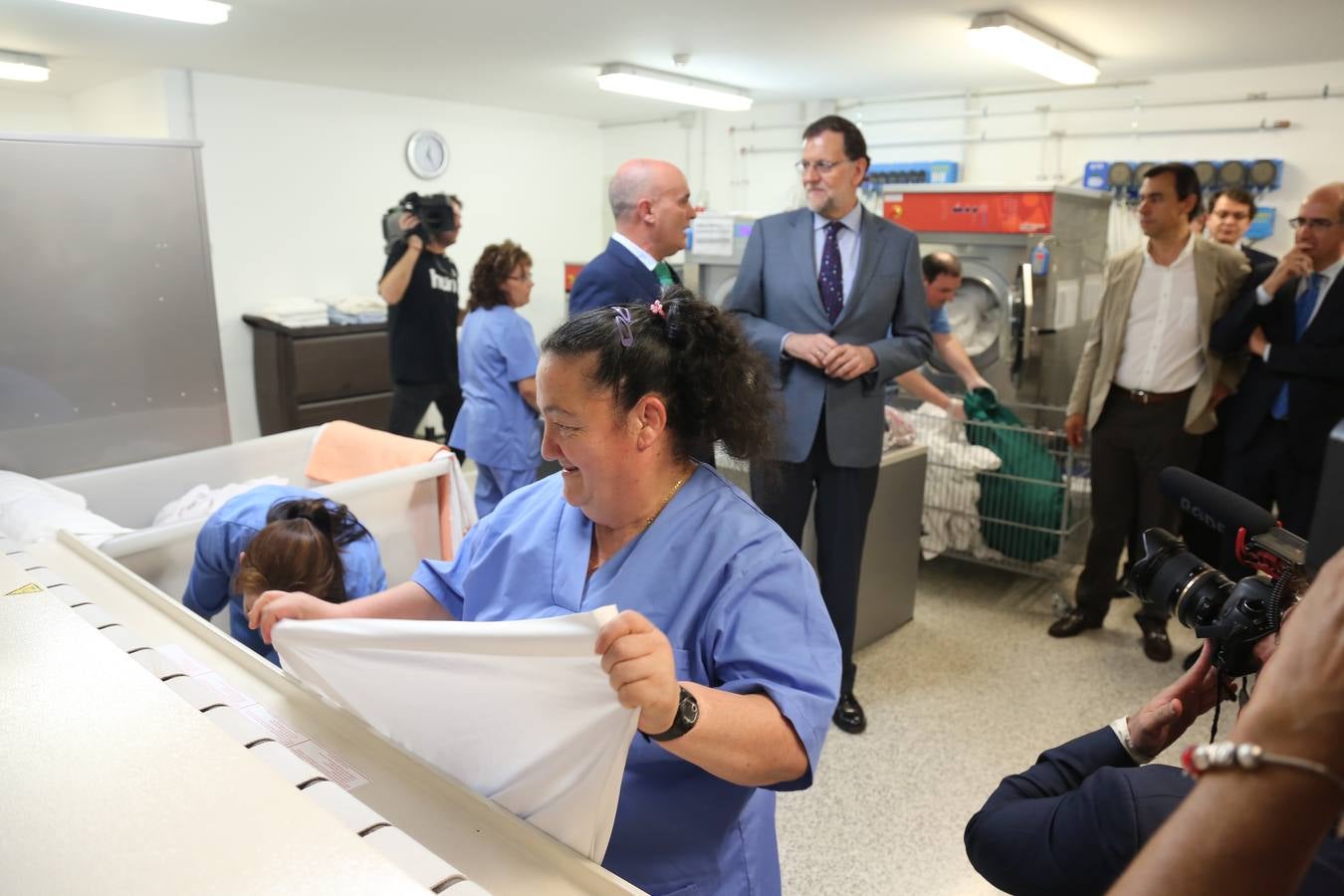 Mariano Rajoy visita la sede de Asprodes en Salamanca