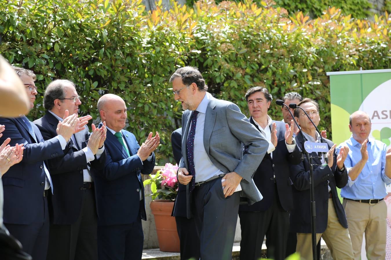 Mariano Rajoy visita la sede de Asprodes en Salamanca