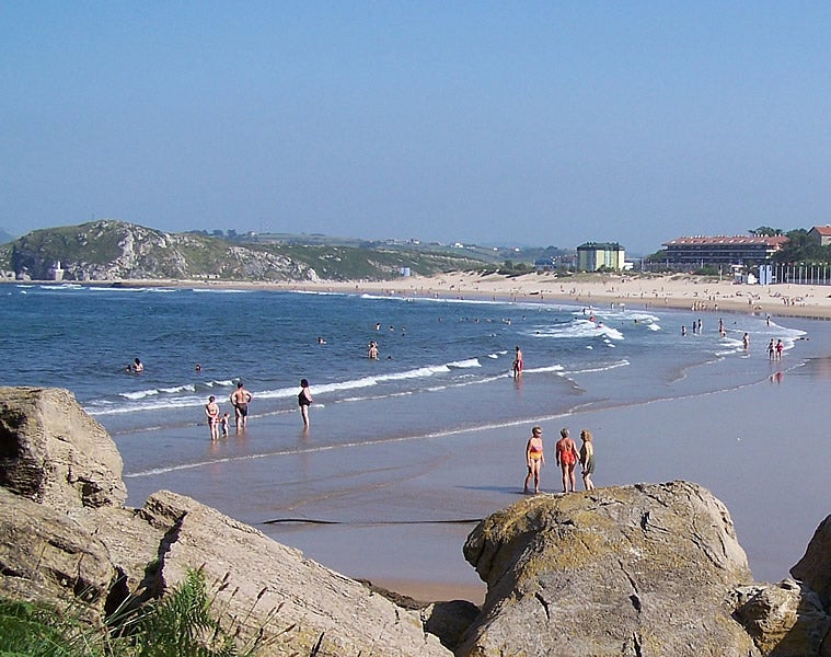 Playa de La Concha en Suances.