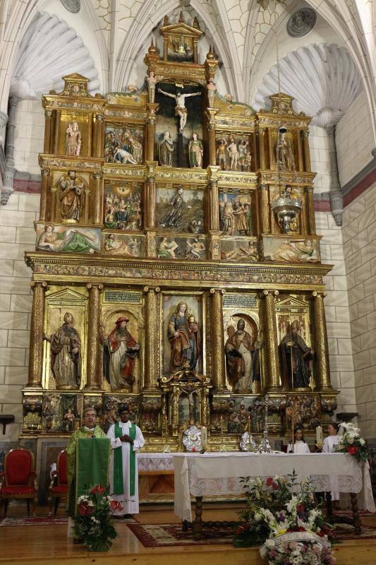 Renovado retablo mayor en Matapozuelos