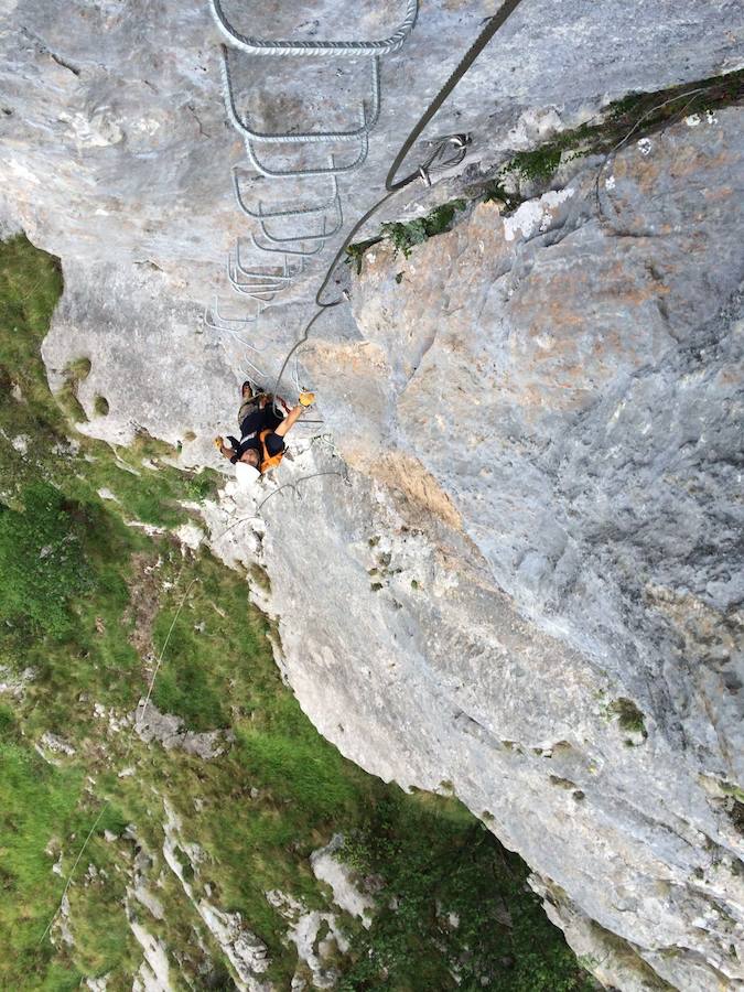 Puentes sobre el Cares en la via Ferrata