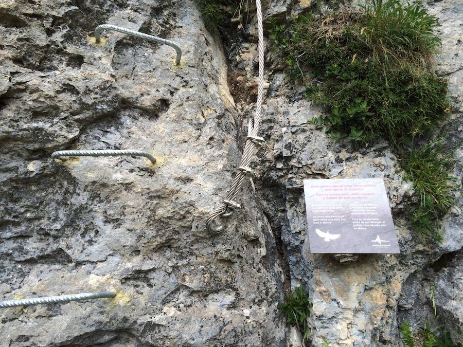 Puentes sobre el Cares en la via Ferrata