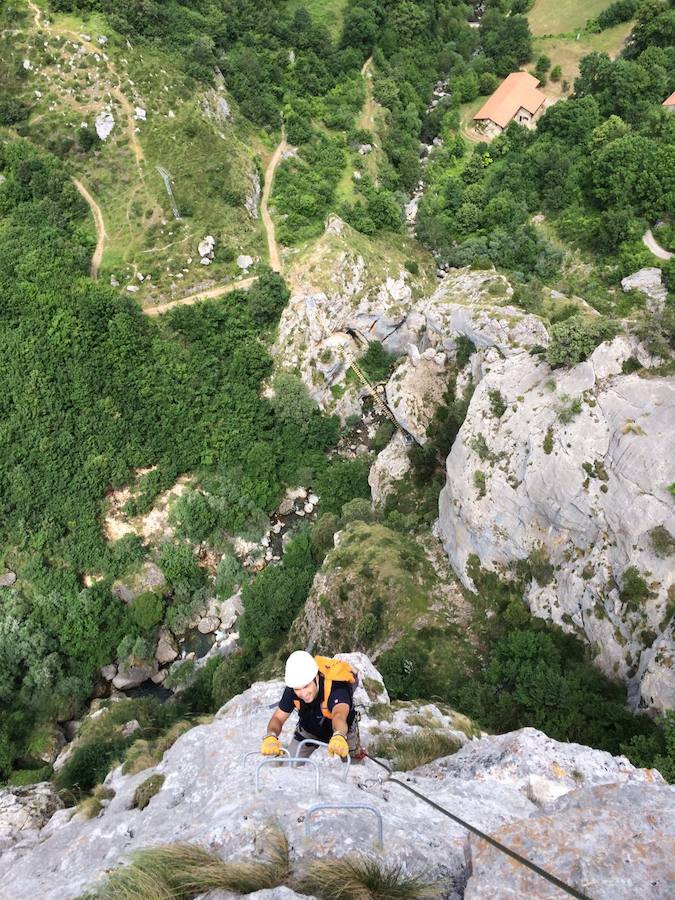Puentes sobre el Cares en la via Ferrata