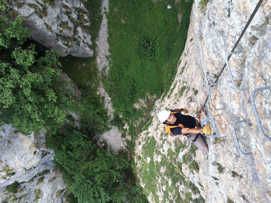 Puentes sobre el Cares en la via Ferrata