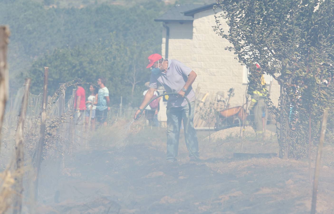 Incendio en la localidad leonesa de Fabero