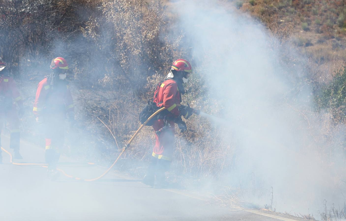 Incendio en la localidad leonesa de Fabero