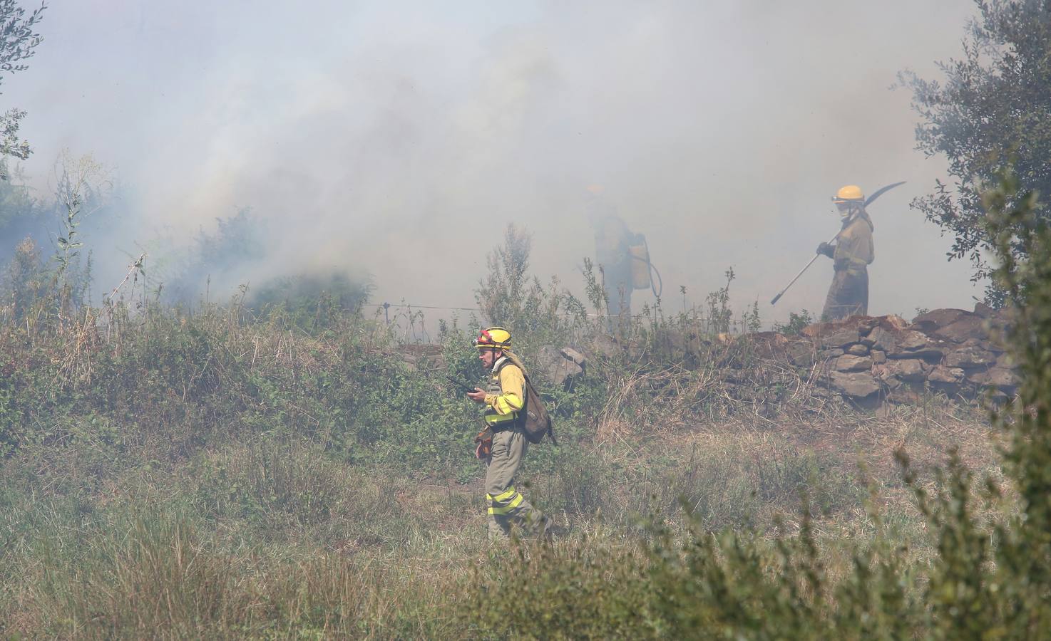 Incendio en la localidad leonesa de Fabero