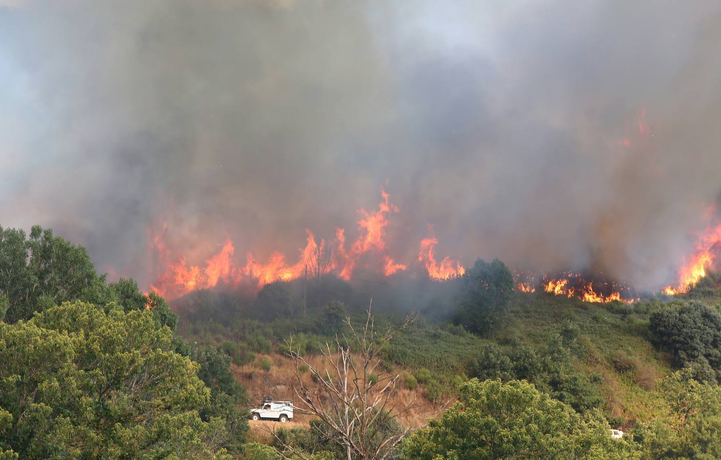Incendio en la localidad leonesa de Toreno