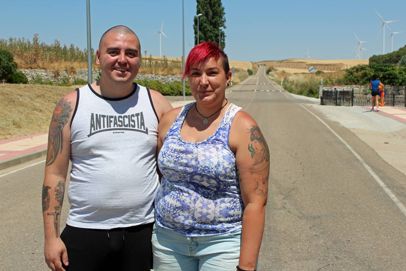 Enrique y Raquel. Pareja vecina de San Pelayo.